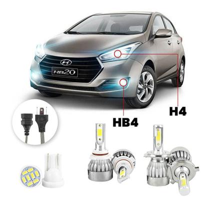 Imagem de Lampadas Led Hyundai Hb20 2016 A 2019 H4 Hb4 20000lm