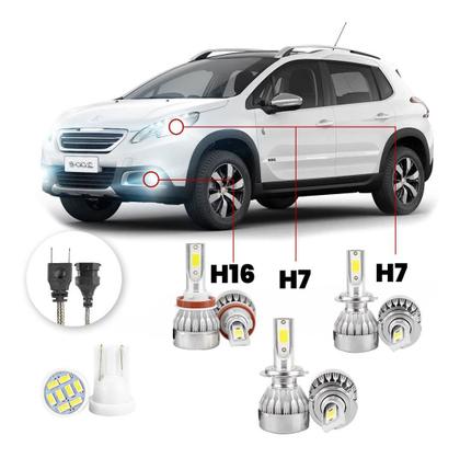 Imagem de Lampadas Led Peugeot 2008 2015 A 2016 H16 H7 H7 20000lm