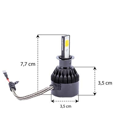 Lâmpadas Super Led H3 Chrysler Neon 1995 2005 Milha - Tarponn Imagem de Lâmpadas Super Led H3 Chrysler Neon 1995 2005 Milha