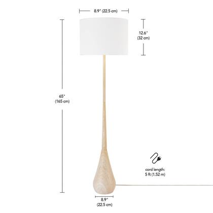 Imagem de Lámpara de Piso GLOBE 52112 165 cm con Pantalla de Imitación Madera