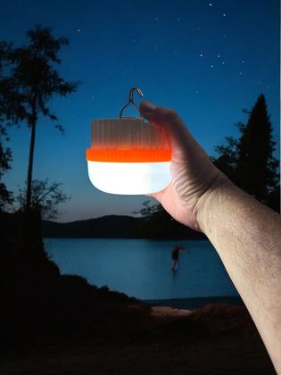 Imagem de Lampiao Lampada Led Camping Barraca Pesca Recarregavel USB C