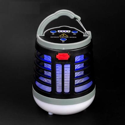 Imagem de Lampião Lanterna Armadilha Anti Mosquito Mata Pernilongo Elétrico Led Bateria Usb Recarregável Mosquiteiro Repelente Camping Caça Pesca