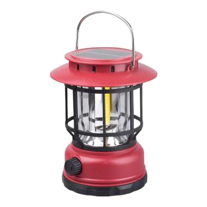 Imagem de Lampião lanterna LED solar acampamento pesca recarregável L22