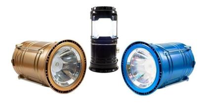 Imagem de Lampião Lanterna Luminária Carregador Solar Led 5800