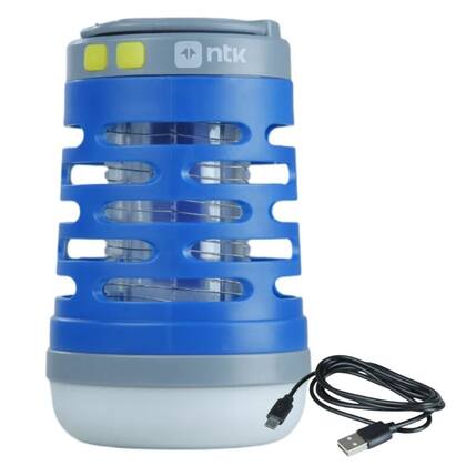Imagem de Lampiao Lanterna Mata Mosquito Trap Light Ntk Led Usb Recarregavel Nautika