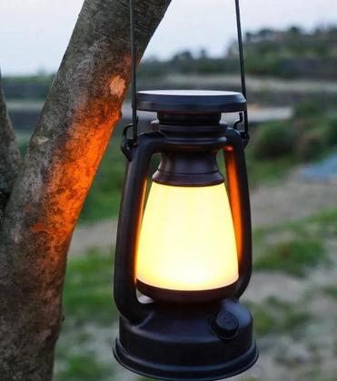 Imagem de Lampião Lanterna Solar Led Luminária Recarregável Camping - ALTOMEX AL-B1691
