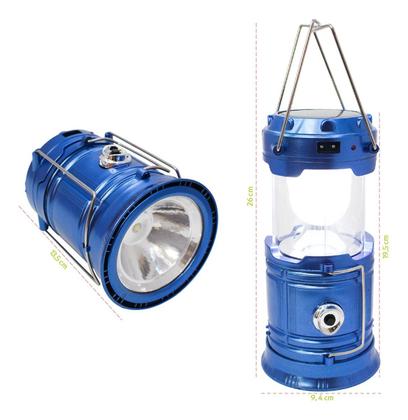 Imagem de Lampião Led Solar Lanterna Luminária Camping Acampamento Pesca Alira Home