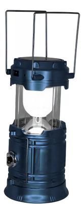 Imagem de Lampiao Solar Led Luminaria Lanterna De Emergencia Recarregavel Com Entrada USB Para Recarga