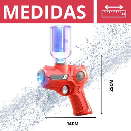 Imagem de Lança Água 14cm Pistola Com Luz Led Esguicho De Longo Alcance Para Crianças Infantil Piscina Brinquedo- Zoop Toys