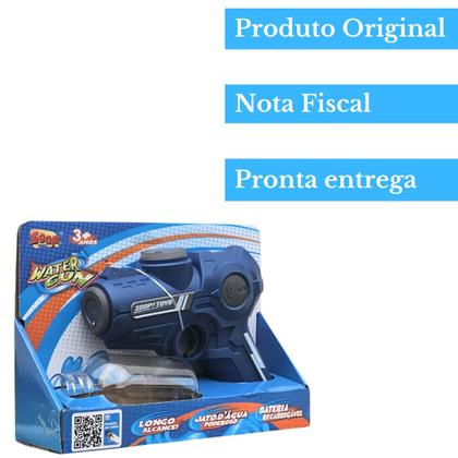 Imagem de Lança Água 14cm Pistola Com Luz Led Esguicho De Longo Alcance Para Crianças Infantil Piscina Brinquedo- Zoop Toys