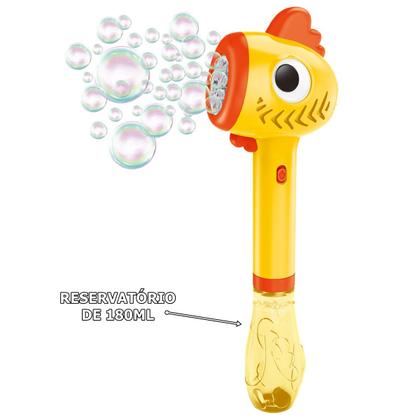 Imagem de Lança Bolhas Sabão Infantil Automático Pop Bubble Galinho