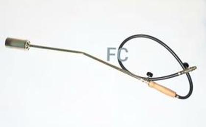 Imagem de Lança  Chamas  50 cm  Iron Maçarico fabricado com mangueira preta GLP 300 PSI
