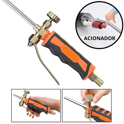 Imagem de Lança Chamas Maçarico A Gás Glp Com Acendimento Eletrônico