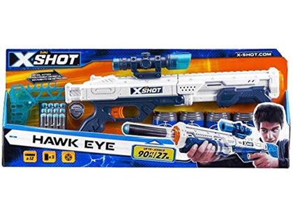 Lança Dardos Candide Zuru X-Shot Hawk Eye Branco 8+ 5545