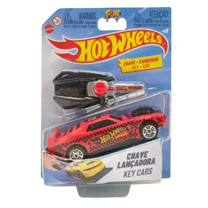 Imagem de Lançador Chave Radical Hot wheels Carro Vermelho F00034 Fun