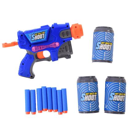 Imagem de Lançador de Dardos com Alvos - One Shot - Soft Bullet Gun Shoot - Sortido - 22 cm - ST Import