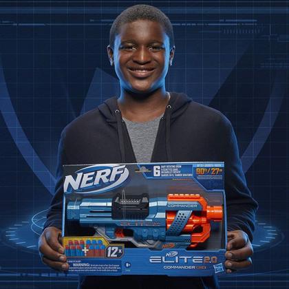 Imagem de Lançador De Dardos Nerf Comander RD-6 Elite 2.0 Hasbro E9486