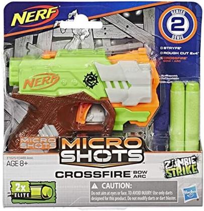 Imagem de Lançador de Dardos Nerf MicroShots Crossfire Zombie Strike E1625 - Hasbro (40704)