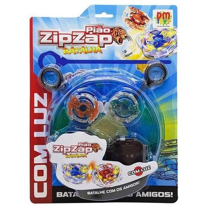 Imagem de Lançador e Pião de Batalha com Arena - Zip Zap com Luz - DM Toys