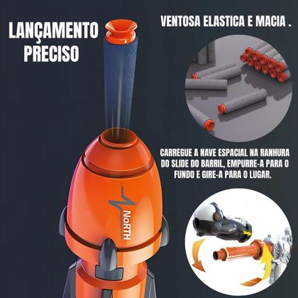 Imagem de Lançador Espacial com Alvo e Dardos  Brinquedo Interativo Infantil Space Blaster ENVIO IMEDIATO