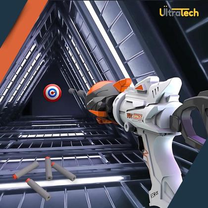 Imagem de Lançador Espacial com Alvo e Dardos  Brinquedo Interativo Infantil Space Blaster ENVIO IMEDIATO