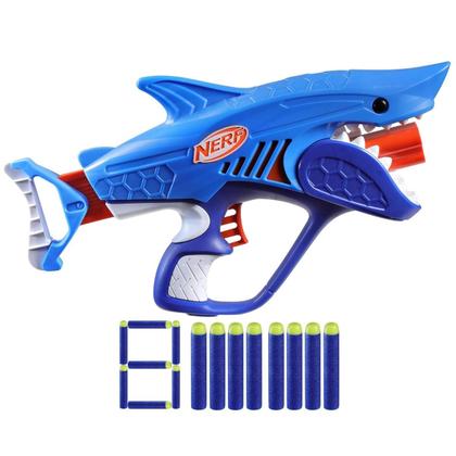 Imagem de Lançador Infantil Tubarão Nerf SharkFire com 8 Dardos Hasbro