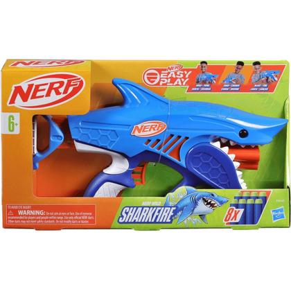 Imagem de Lançador Infantil Tubarão Nerf SharkFire com 8 Dardos Hasbro