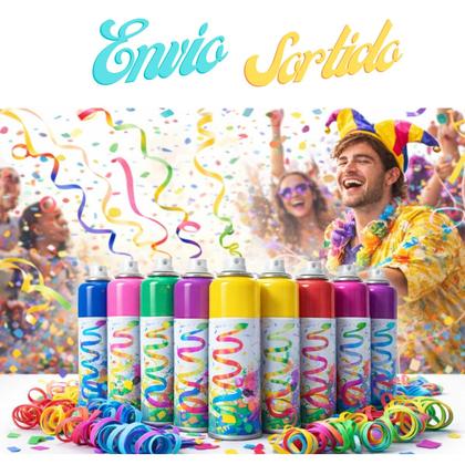 Imagem de Lançador Serpentina Spray Festas Eventos Carnaval Retardante