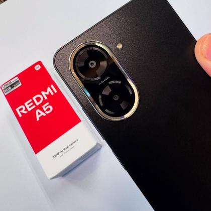 Imagem de Lançamento 2025 Xiaomi Redmi A5 120Hz Câmera 32MP dupla 128GB 8GB RAMBOOST tela de 6.8 com 5200mAh Celular Design Premium Top 1º Custo benefício