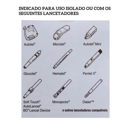 Imagem de Lancetas Gtech 28g Descartáveis Caixa com 100 Unidades