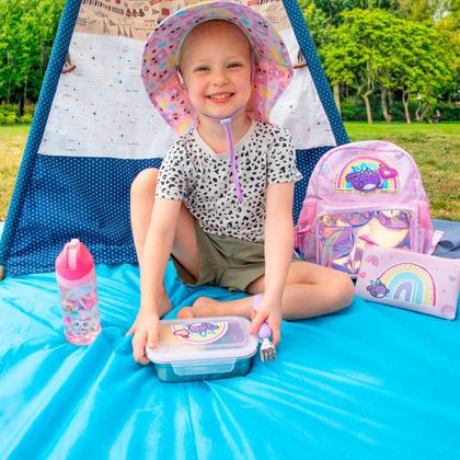 Imagem de Lancheira 2 estágios em inox arco íris