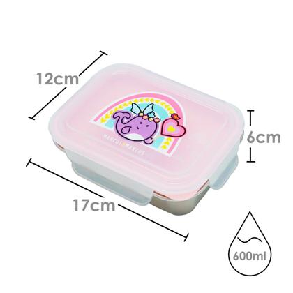 Imagem de Lancheira 2 estágios em inox arco íris