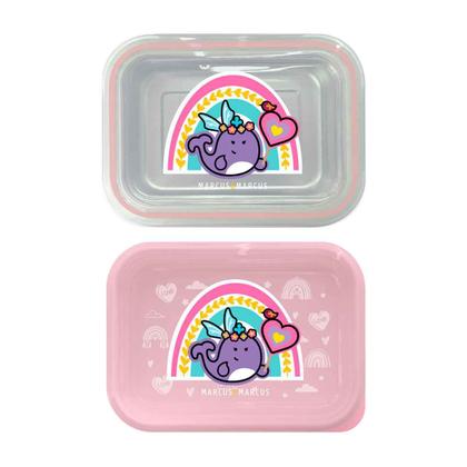 Imagem de Lancheira 2 estágios em inox arco íris