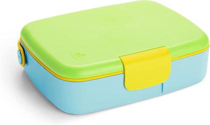 Imagem de Lancheira Bento Box com Talheres Amarelo/Verde/Azul