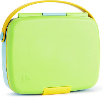 Imagem de Lancheira Bento Box com Talheres Amarelo/Verde/Azul
