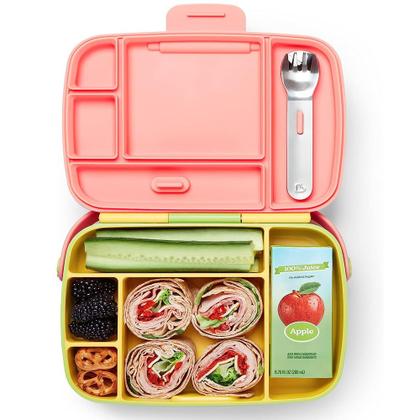 Imagem de Lancheira Bento Box Com Talheres Rosa Munchkin
