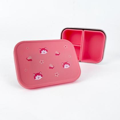 Imagem de Lancheira Bento Box em Aço Inox com Divisórias Removíveis Lia - Petit Piá