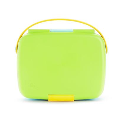 Imagem de Lancheira Bento Box Munchkin Amarelo Verde Azul com Talheres