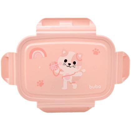 Imagem de Lancheira Com Divisória Bento Box Rosa Gato 22178 - Buba