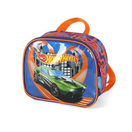 Imagem de Lancheira Escolar Luxcel HotWheels Logo Azul