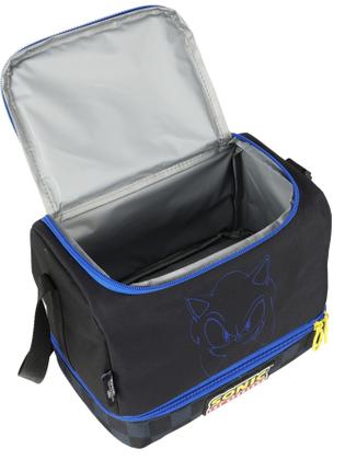 Imagem de Lancheira Escolar Térmica Dupla Juvenil Menino Moderno Sonic