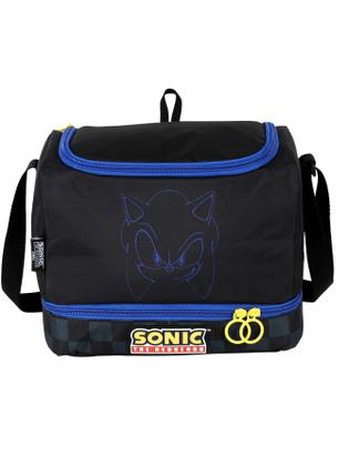 Imagem de Lancheira Escolar Térmica Dupla Juvenil Menino Moderno Sonic