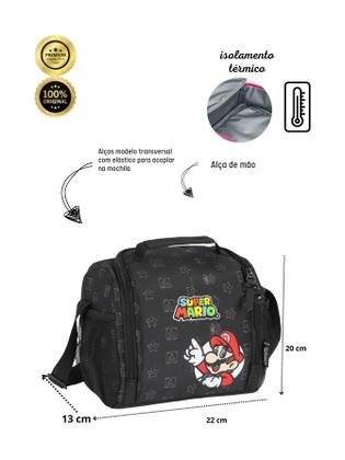 Imagem de Lancheira Escolar Térmica Super Mario Game LA47572