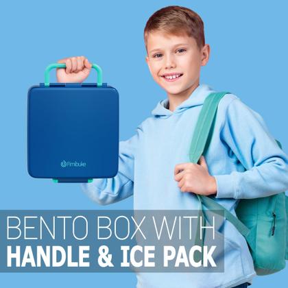 Imagem de Lancheira Fimibuke Chill Bento Box 1065mL com 4 compartimentos com bolsa de gelo