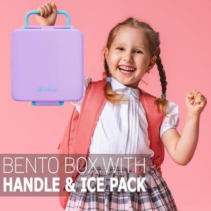 Imagem de Lancheira Fimibuke Chill Bento Box 1065mL com 4 compartimentos com bolsa de gelo