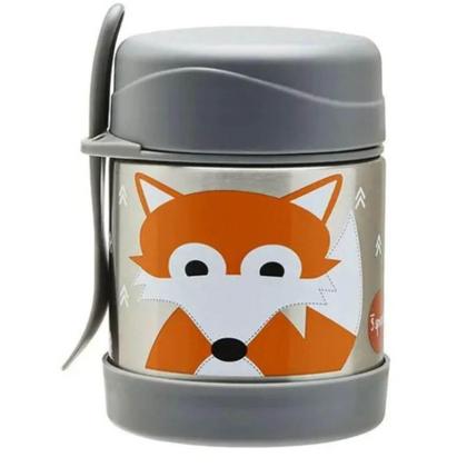 Imagem de Lancheira Garrafa Pote Térmico Escolar Kit Raposa 3 Sprouts
