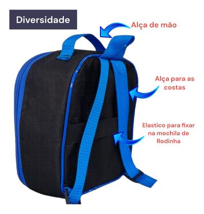 Imagem de Lancheira Infantil Bolsa Térmica Menino Escolar Criança Masculina