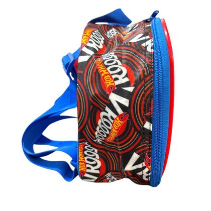 Imagem de Lancheira Infantil Escola Hotwheels Poliester Alça ajustavel