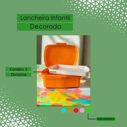 Imagem de Lancheira Infantil Escolar Para Crianças Com 2 Compartimentos E Trava