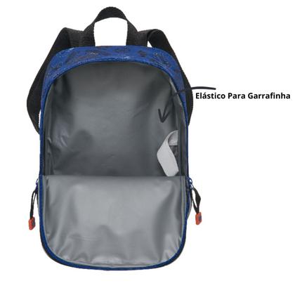 Imagem de Lancheira Infantil Menino Escolar Tigor Tigre BB Cor Azul Bolsa Térmica Alça Reforçada Regulável Volta Aulas Importada